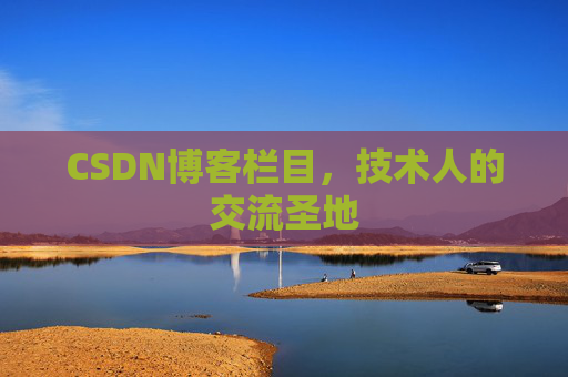 CSDN博客栏目，技术人的交流圣地
